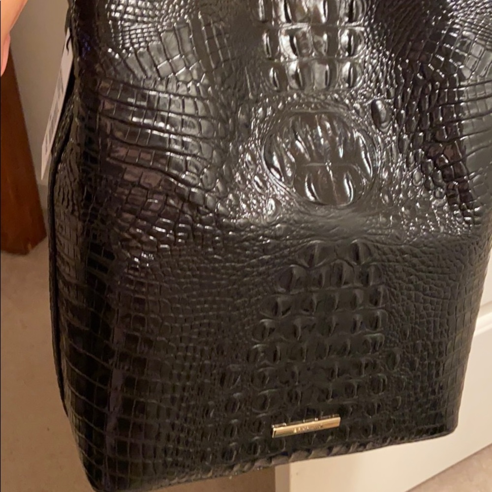 COPY - Large Amelia black Melbourne genuine leath… 11.5x13x5.9